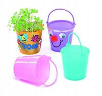 BAKER ROSS EF662 MINI PLASTIC BUCKETS, IDEAL FOR CHILDREN TO PAINT DECORATE