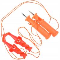 Kolce na lód zestaw asekuracyjny na szyję ratunkowy podlodowy Mikado