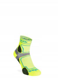 Skarpety biegowe Bridgedale Ultra Lt T2 Coolmax Sport 3/4 Crew yellow 40-43