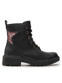Geox Kozaki Dziewczynki Jr Casey J9420G 0BCEW C9B8W M czarny