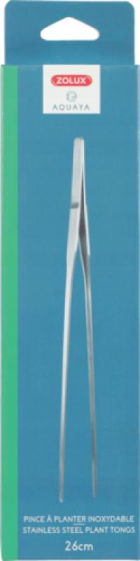 ZOLUX Szczypce proste do sadzenia roślin w akwarium metalowe 26 cm