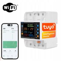 Счетчик энергии тока 3 фазы двухстороннее реле 100A LCD WiFi TUYA