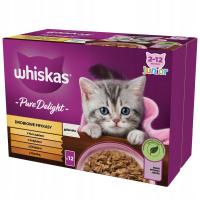 WHISKAS JUNIOR куриные ФРИКАСЫ желе 12X85G