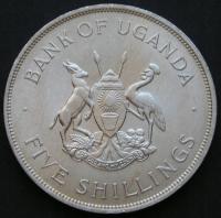 Uganda 5 shilling 1968 - FAO - krowa z cielakiem - stan 1/2
