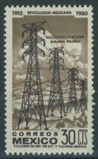 Mexico 30 cts. - 1910 - 1960 Revolucion , Elektryfikacja