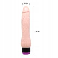 WIBRATOR DILDO DUŻY PENIS Z WIBRACJAMI 23 cm MASTURBATOR ZROBI CI DOBRZE