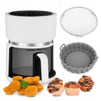 Воздушная фритюрница 4SWISS ABB-G24 Pure Glass White 1400W