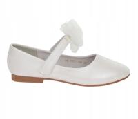 VINCEZA baletki dziecięce biały
