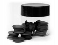 TRES Magnes 20 mm standard czarny 20szt