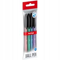 Berlingo ручка с наконечником, синий, 4 шт