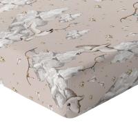 Простыня для кроватки 160X80 с эластичной лентой, толстый хлопок, 100% польский продукт