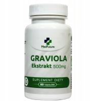 Экстракт гравиолы 500 мг для диабета, восстанавливает поджелудочную железу - 60 капсул