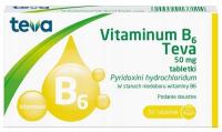 Витамин В6 витамин В6 пиридоксин 50 мг Тева 50 таблеток