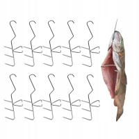 Крючок для копчения рыбы 24 см регулируемая стойка 10шт