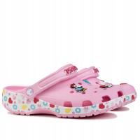Crocs klapki dziecięce tworzywo sztuczne różowy