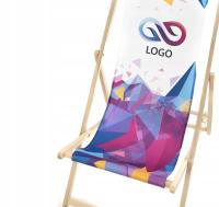 LEŻAK BEZ PODŁOKIETNIKA leżaki reklamowe LOGO 5szt