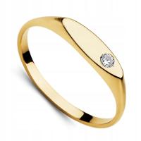 Нежный злотый Циркон 585 R8-21 женская перстень