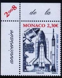 Monako 2008 Mi 2877 ** NASA Kosmos Rakieta