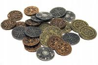 KULTYŚCI ZESTAW 20 METALOWYCH MONET LARP RPG