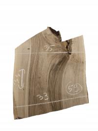 Deska orzecha włoskiego wymiary 34cm x 33cm x 4cm orzech włoski po Suszarni