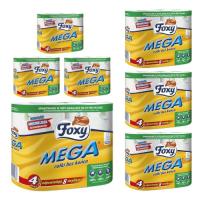FOXY MEGA туалетная бумага длинный 28 рулонов пакет