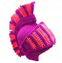 zimowa czapka rycerz przyłbica SPARTA