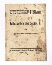 STARA KSIĄŻKA NIEMIECKA - ORIGAMI 1936