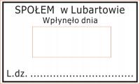 pieczątka sklep społem żabka wpłynęło datownik