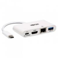 Eaton Tripp Lite USB-C Multiport Adapter - 4K HDMI, USB-A Port, GbE, 60W PD
