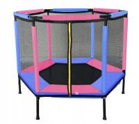 TRAMPOLINA KOJEC DO DOMU I OGRODU 140 BLUE-PINK