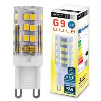 Żarówka LED G9 SMD 2835 5W 4000K neutralna 230V do żyrandoli MOCNA PREMIUM