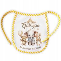 Детский нагрудник с животными для новорожденных