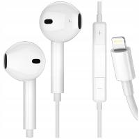 Наушники для iPhone Apple Lightning in-ear, проводные с микрофоном белые