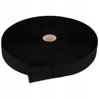 TAŚMA LAMÓWKOWA 25mm x 50mb - CZARNA