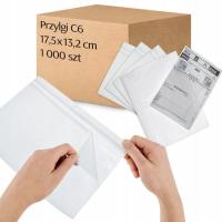 KOPERTY KURIERSKIE PRZYLGI KANGURKI C6 114-162mm 1000szt WYTRZYMAŁE FOLIOWE