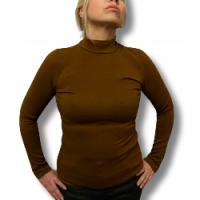 Półgolf damski S Brązowy