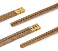 Zestaw 5 par kwadratowych zdobionych pałeczek do Sushi z Bambusa