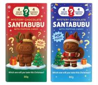 Czekolada Santabubu ze strzelającymi cukierkami, losowy wariant smakowy 80g