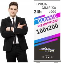 ROLLUP Roll-up 100x200 усиленный картридж печать быстрая доставка-MIMAK