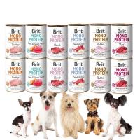 Mokra Karma dla Psa Brit Care Mono Protein Mix Smaków 12*400g