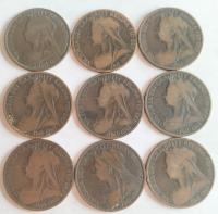 moneta Wielka Brytania 1 pens Wiktoria wyraźna data