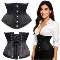 Gorset %)j5Jg>. fiszbiny czarny