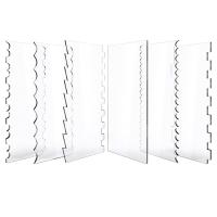 6SZT AKRYL SKROBACZKA DO CIASTA PRZEZROCZYSTA KUCHENNY POMOCNIK