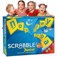 GRA PLANSZOWA Logiczna dla DZIECI Scrabble Junior