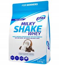 6PAK Milky Shake Whey białko koncentrat 1800g koko