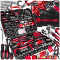 Zestaw narzędzi ręcznych MAPOWER 168 elementów stal chromowo-wanadowa