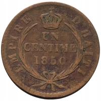 46047. Haiti - 1 centym - 1850r. (2,12g/21mm)