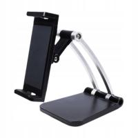 Stojak na Telefon Biurkowy Stabilny Obrotowy 360° Uchwyt na Telefon do Laptopa - Czarny