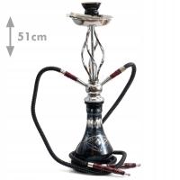 Shisha OASIS Rasha Czarna 51cm 2W