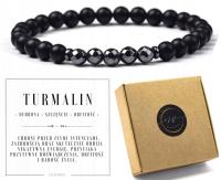 BRANSOLETKA UNISEX TURMALIN I HEMATYT – OCHRONA, ENERGIA, STYL